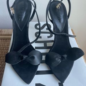 Black Bow Heels